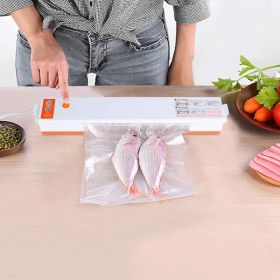 Dry And Wet Electric Vacuum Sealer Machine Household Automatic Food Vacuum Sealer Quick Sealing System Machine (Color: White)