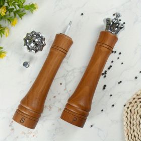 10 Inch Salt And Pepper Grinder Set, Banned On Walmart Platform (Option: Wood)